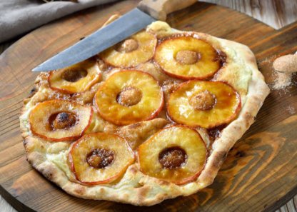 Baked Apple Tarte Flambé