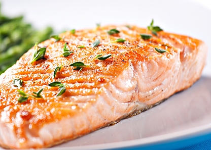 Grilled Salmon Medium Rare