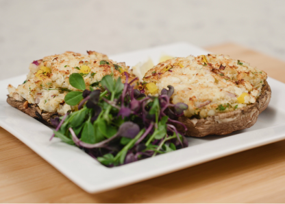 Crab Stuffed Portobello Mushrooms