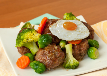 Korean Meatball Egg Pan