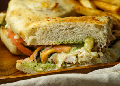 Closed Chicken Focaccia